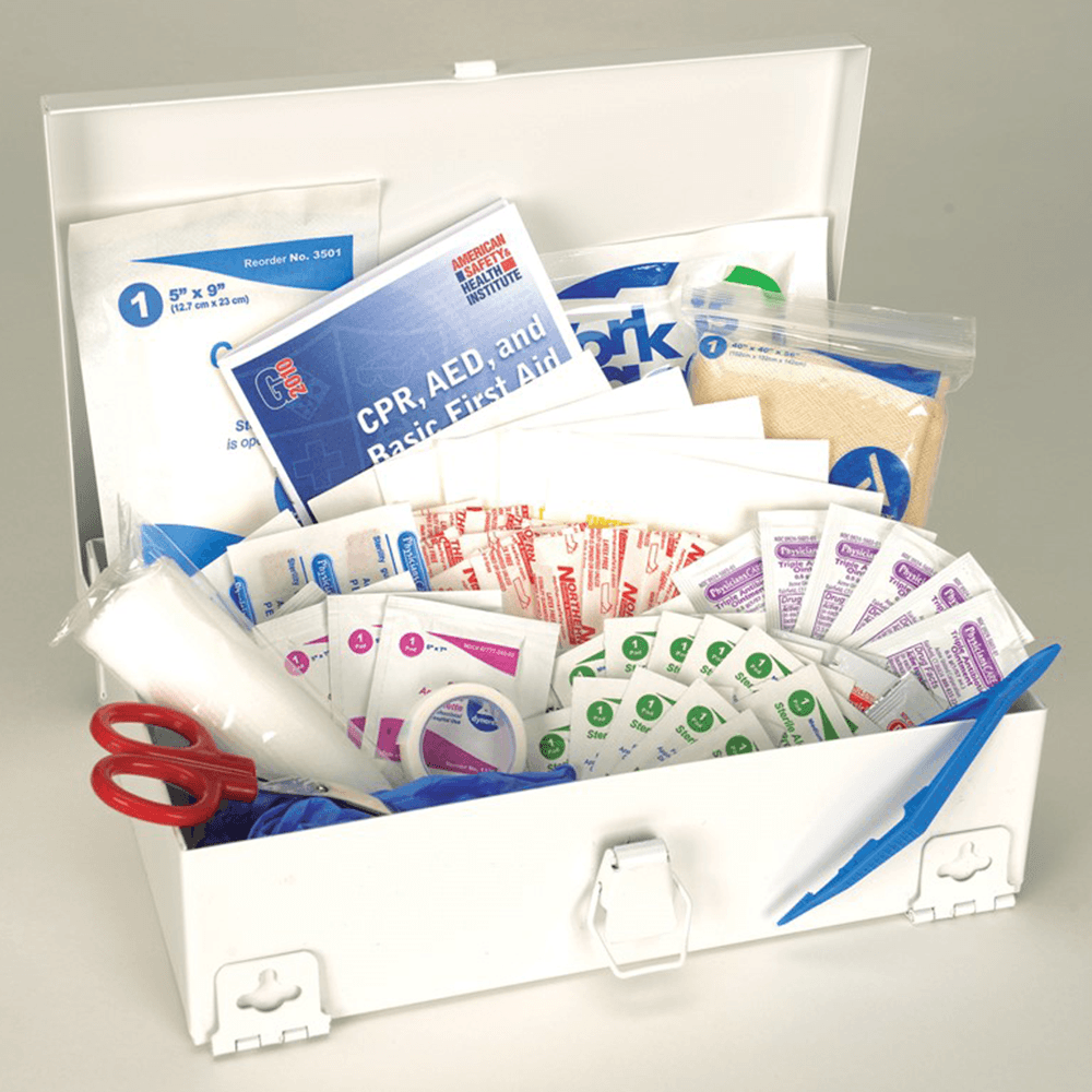 Wall Mountable First Aid Kit Complies with ANSI and OSHA Standards