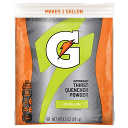 Refreshing Lemon Lime Gatorade Drink Mix Powder Pack for 1 Gallon from Northern Safety