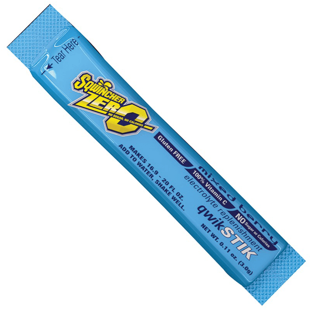 Northern Safety Sqwincher Sugar-Free Drink Mix - Mixed Berry Flavor - 20 oz (50 Pack)