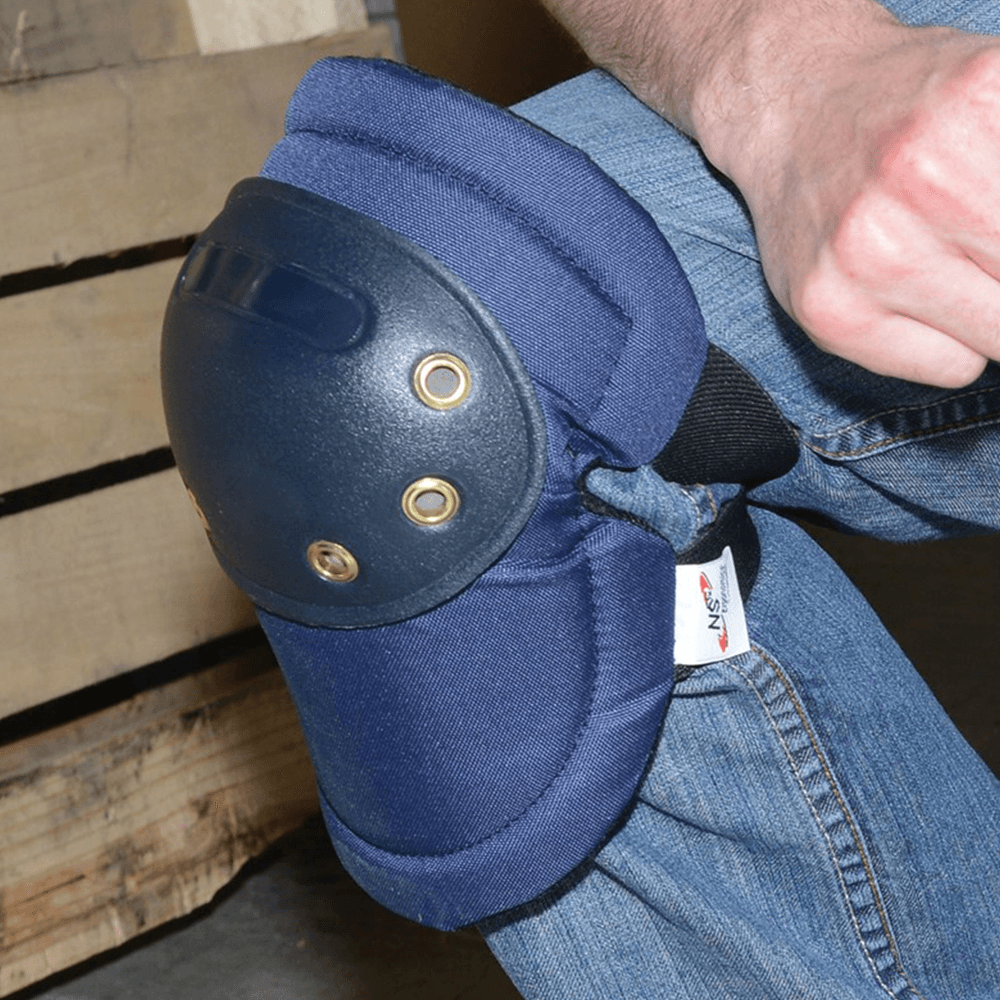 NS ABS Plastic Quick Release Knee Pad - Black - Ergonomic Padding for Workers' Knees