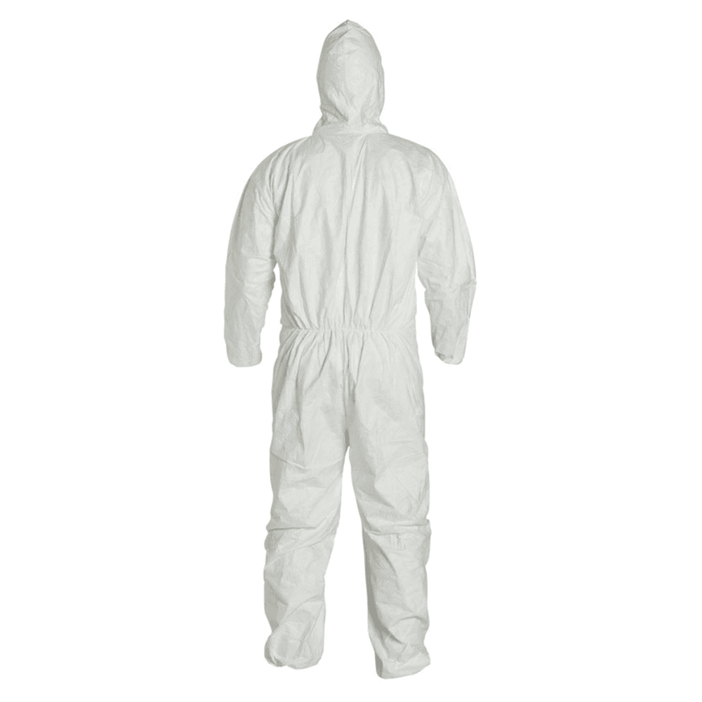 DuPont Tyvek Disposable Coverall Elastic with Ankles/Hood, Extra Large - Front View