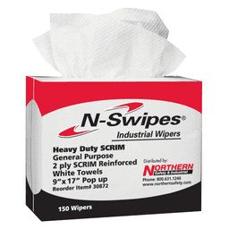 N-Swipes Heavy Duty Scrim Industrial Wiper - Maximum Strength and Durability