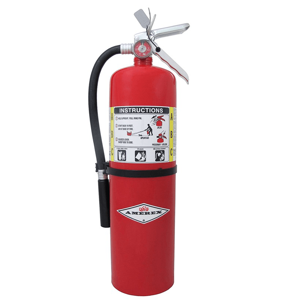 Amerex 10lb Dry Chemical Fire Extinguisher with Wall Bracket