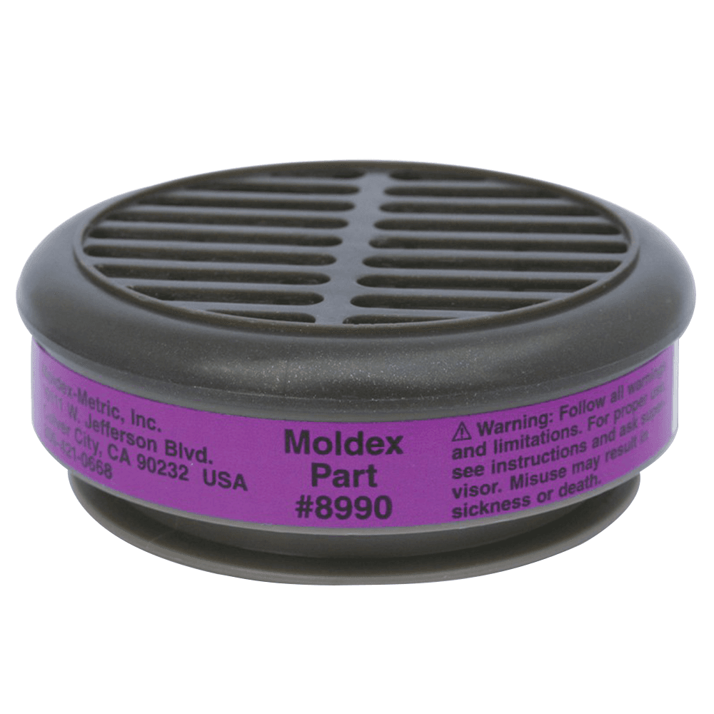 Moldex 8000 P100 Respirator Cartridge - 99.97% efficient against solid or liquid particles
