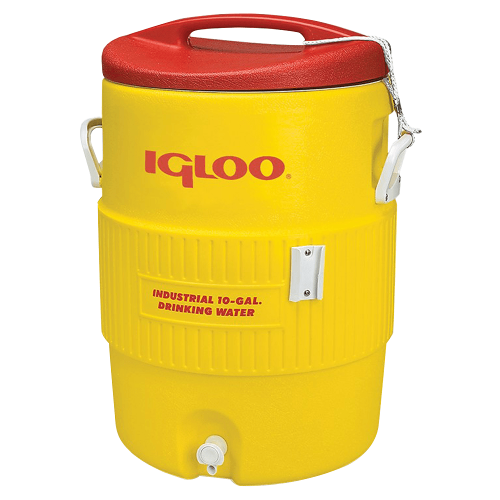 10 gallon Igloo drink cooler for optimal hydration