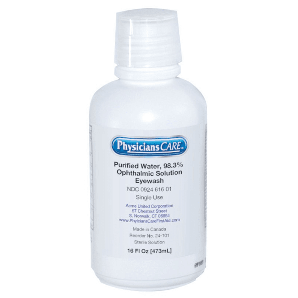 PhysiciansCARE sterile eye wash refill bottle, 16 oz - Northern Safety