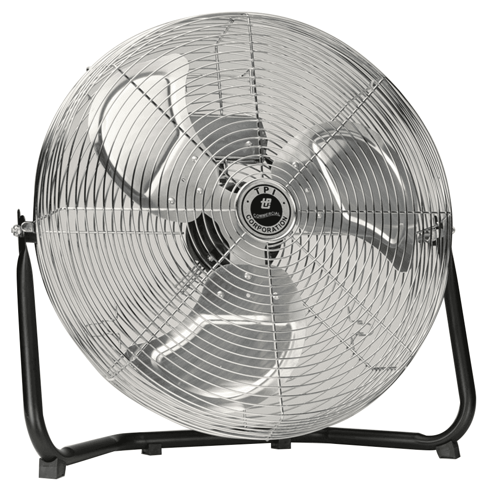 Open ventilated, permanently lubricated, sleeve bearing motor with chrome plated steel guards
