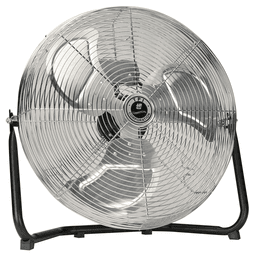 Open ventilated, permanently lubricated, sleeve bearing motor with chrome plated steel guards