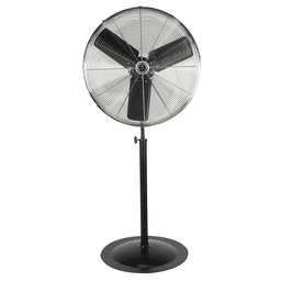 Commercial Pedestal Fan with SJT-type 3-conductor plug and UL Certification