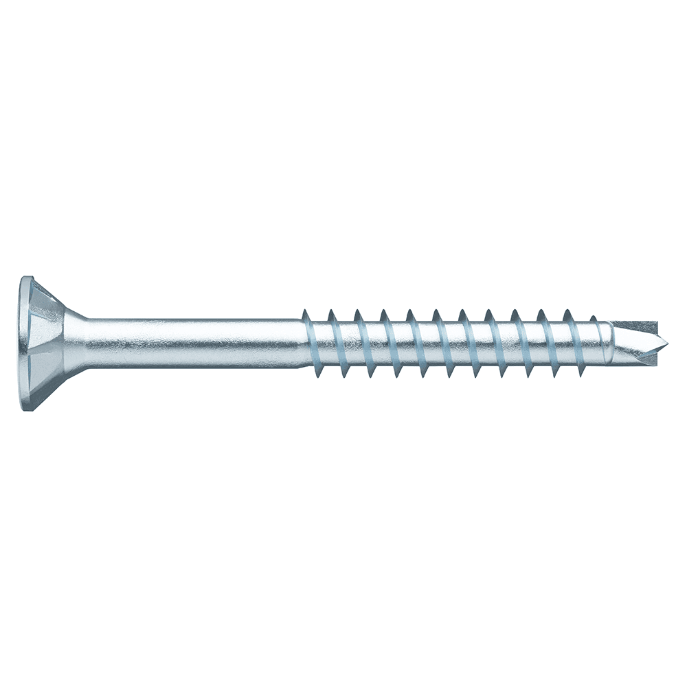 #8 x 2" Flat Head ASSY Assembly Screw, RW20 Drive ASSY Thread with Nibs and Drill Point, Zinc, Box of 5 Hundred by Wurth - Main Image