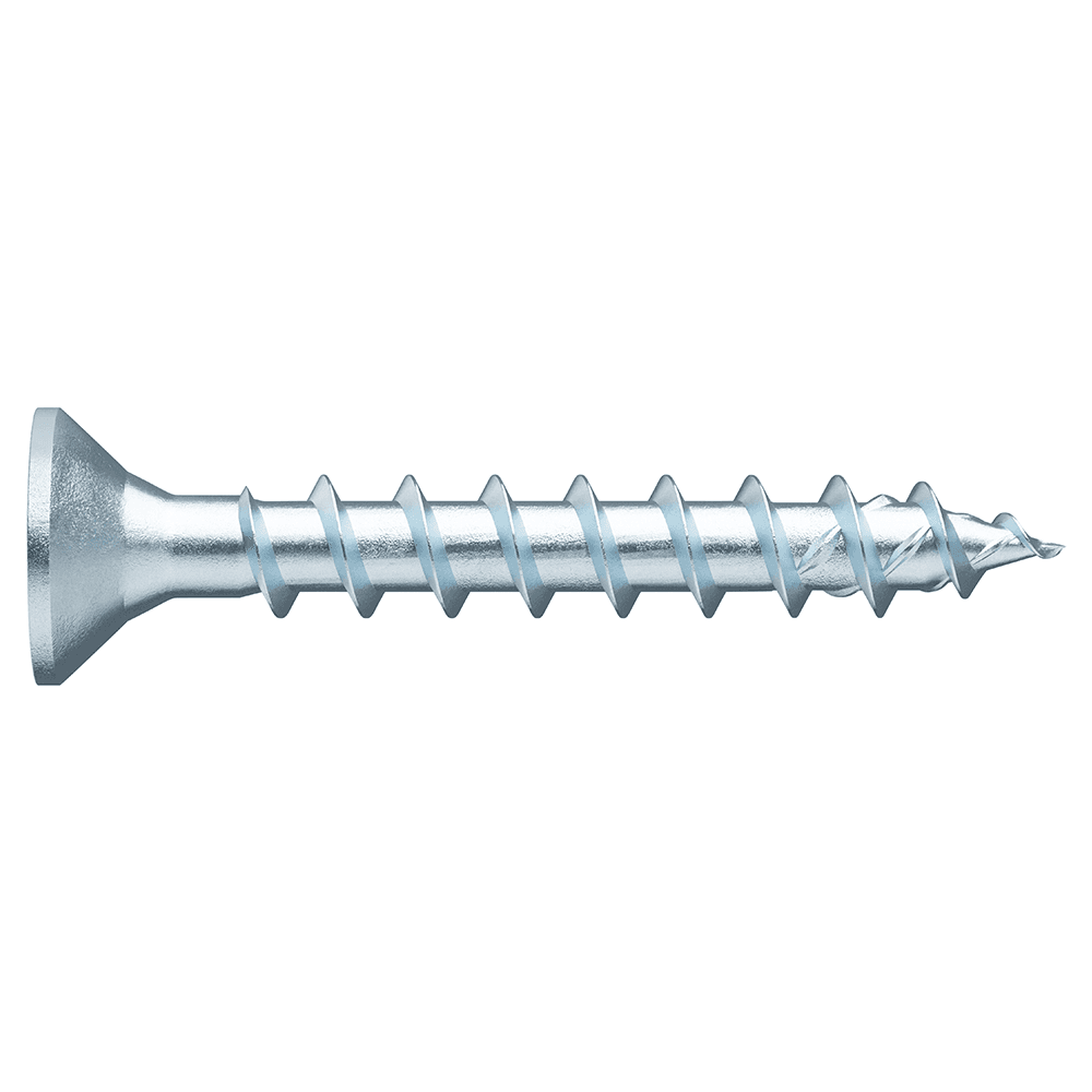 #6 x 5/8" Flat Head Hinge/Drawer Slide Screw, RW20 Drive ASSY Thread and Sharp Point, Zinc, Box of Thousand by Wurth - Main Image