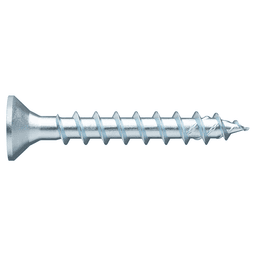 #6 x 5/8" Flat Head Hinge/Drawer Slide Screw, RW20 Drive ASSY Thread and Sharp Point, Zinc, Box of Thousand by Wurth - Main Image