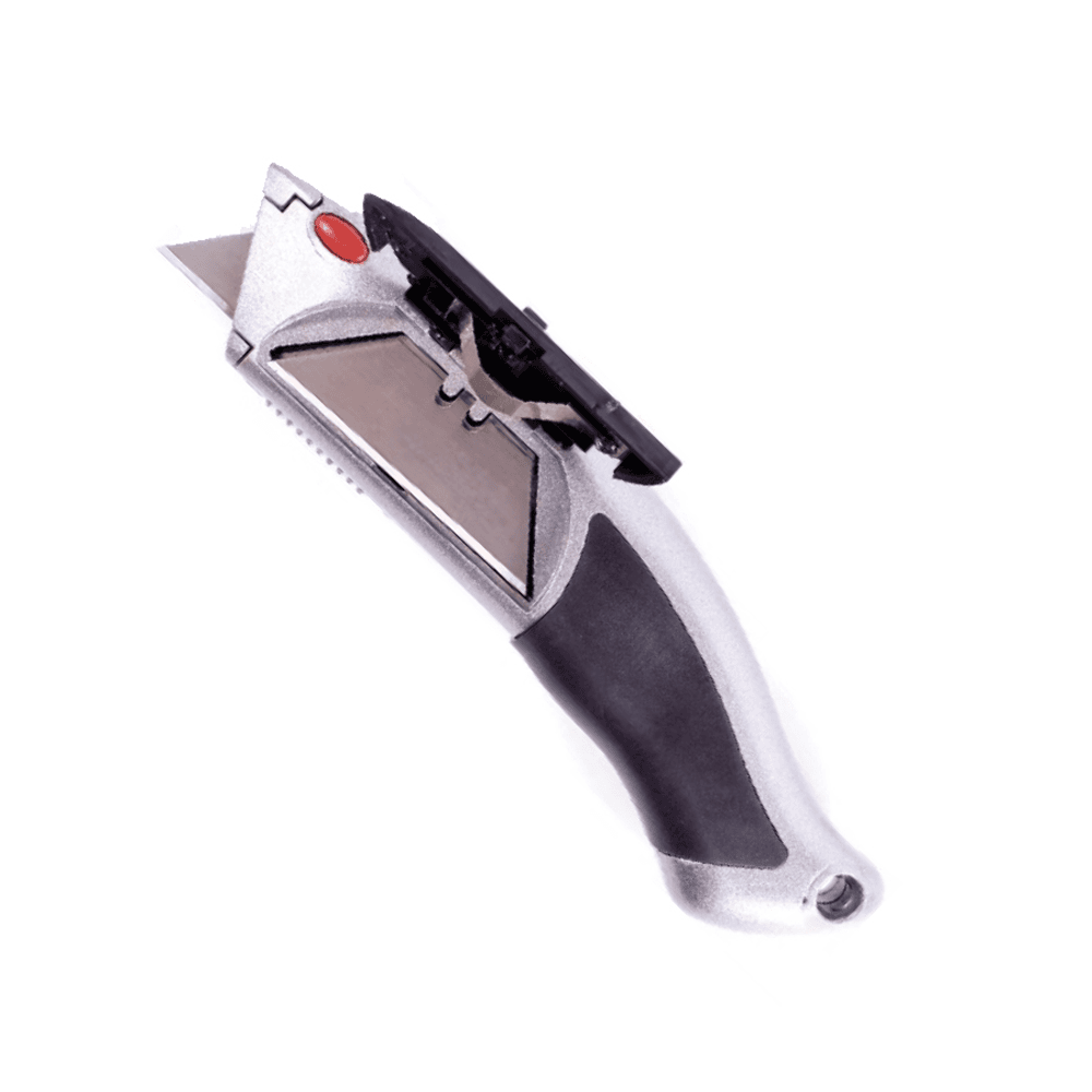 Würth Auto Loading Utility Knife with Storage Door Open