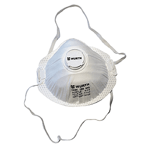 Extended Wear N95 Face Mask with Exhaust Valve, Box of 10 - Front View