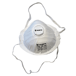 Extended Wear N95 Face Mask with Exhaust Valve, Box of 10 - Front View