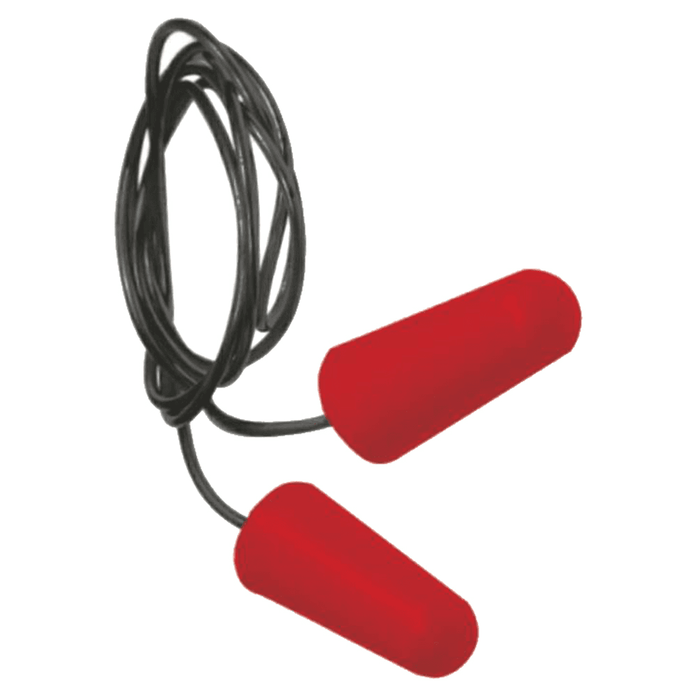 Corded NRR 32dB Foam Earplug, Red (200/Box) Main - Image