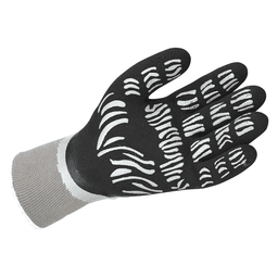 WA¬rth Double Extra Large Tigerflex Thermo Dry Gloves in Black/Gray/White - Acrylic-Polyester Fiber Thermal Liner - Oil-Resistant and Waterproof