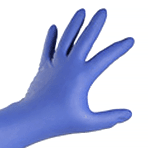 Latex/Polymer Heavy-Duty Gloves in Blue from WAÂ¬rth, 50 Count Box