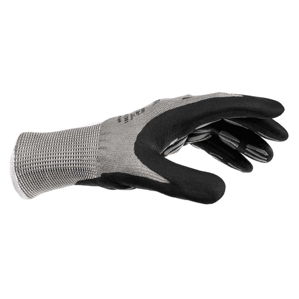13-gauge Gray HPPE Liner with Micro Foam Nitrile Palm Coating