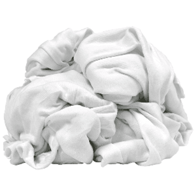 W&uuml;rth White Shop Rag, No 5 Box, 12"x12" Washed, Bleached Cloth for Cleaning, Painting, Staining