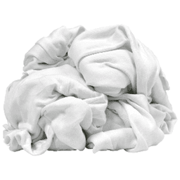 W&uuml;rth White Shop Rag, No 5 Box, 12"x12" Washed, Bleached Cloth for Cleaning, Painting, Staining