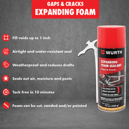 12 oz Expanding Foam Sealant for Gaps/Cracks Up to 1&quot; Wide, Natural - Alt Image 2