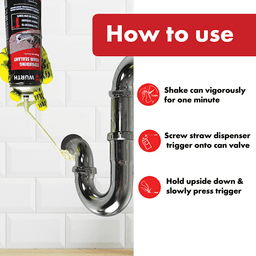 12 oz Expanding Foam Sealant for Gaps/Cracks Up to 1&quot; Wide, Natural - Alt Image 4