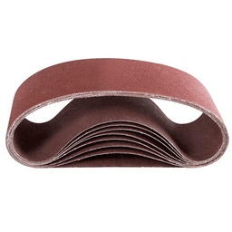 WA¬rth 4" x 24" 40 Grit Portable Sanding Belt, Aluminum Oxide on X-Weight Cloth