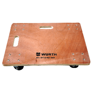 Non-Marking Polypropylene Wheels - Easy to Carry Handle - Solid Deck Design