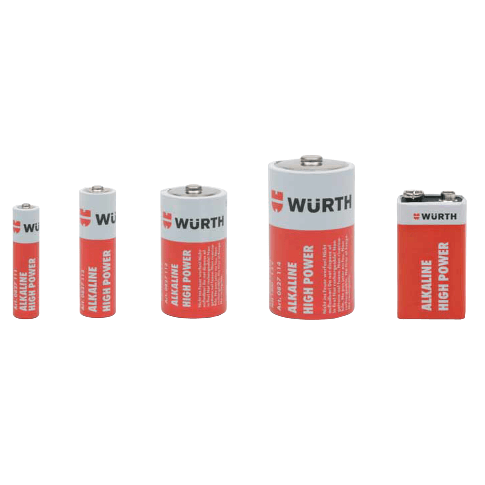 Wurth High Power 1.5V - C Alkaline Battery, front view