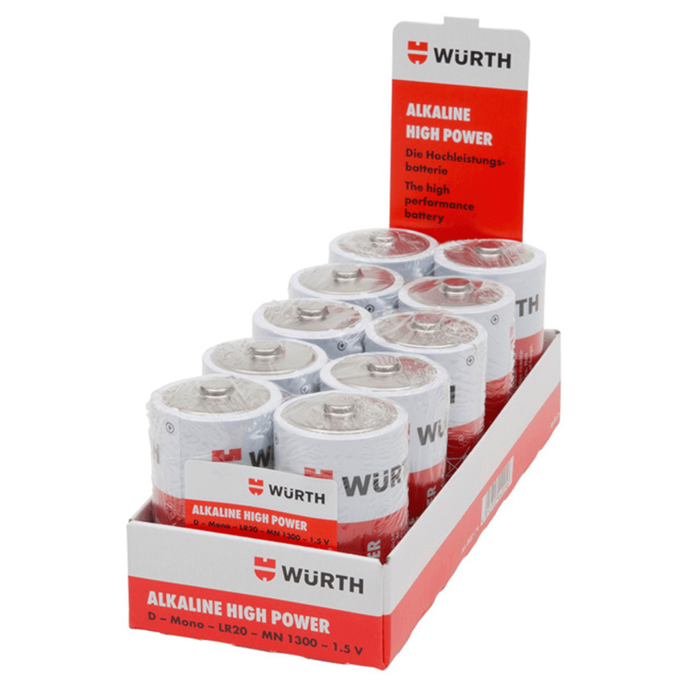 Wurth High Power 1.5V - C Alkaline Battery, packaging