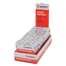 Wurth High Power 9V Alkaline Battery - Efficient and economical for devices with high power requirements