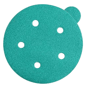 Get the WA¬rth 5" Emerald Stikit 120 Grit L51108 Sanding Disc, Aluminum Oxide on Film with 5 Holes