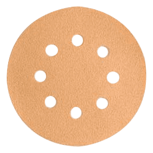 W&uuml;rth 5" Hook & Loop 220 Grit Sanding Disc, Aluminum Oxide on Paper (50/Box) - Image 1