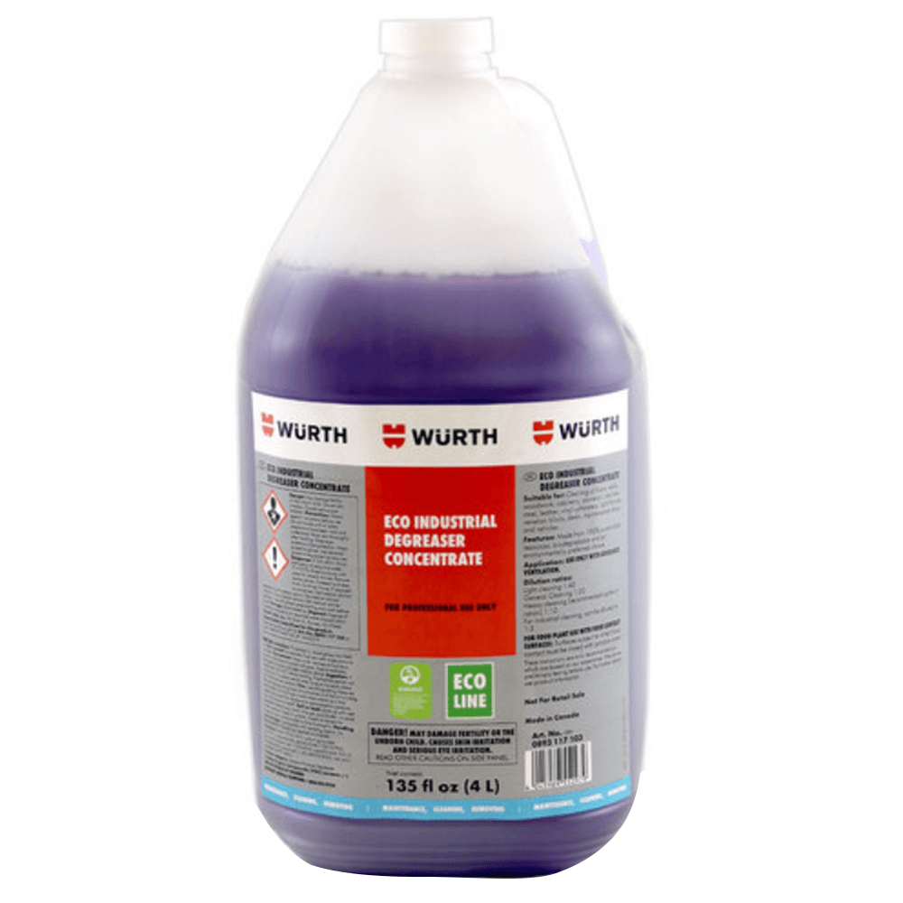 Eco Industrial Degreaser Concentrate: No VOCs, Non-hazardous & biodegradable, 100% sustainable resources - 4 Liter
