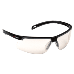 W&uuml;rth Element Safety Glass, Anti-Fog, Clear - Non-binding fit, soft rubber temples, scratch resistant lens.