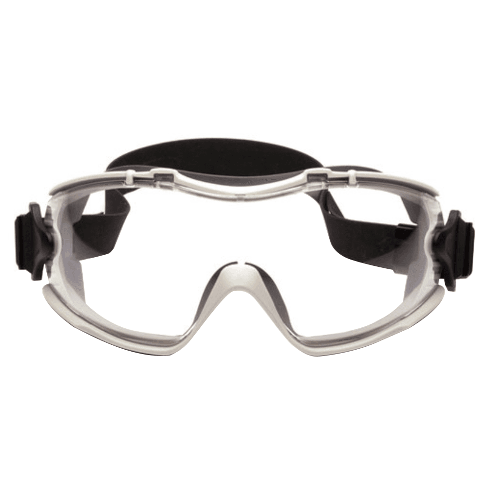 Adjustable WAÂ¬rth Aegis Safety Goggle with Dual Pane Anti-Fog Lens and Removable Vent Caps for Chemical Splash Resistance