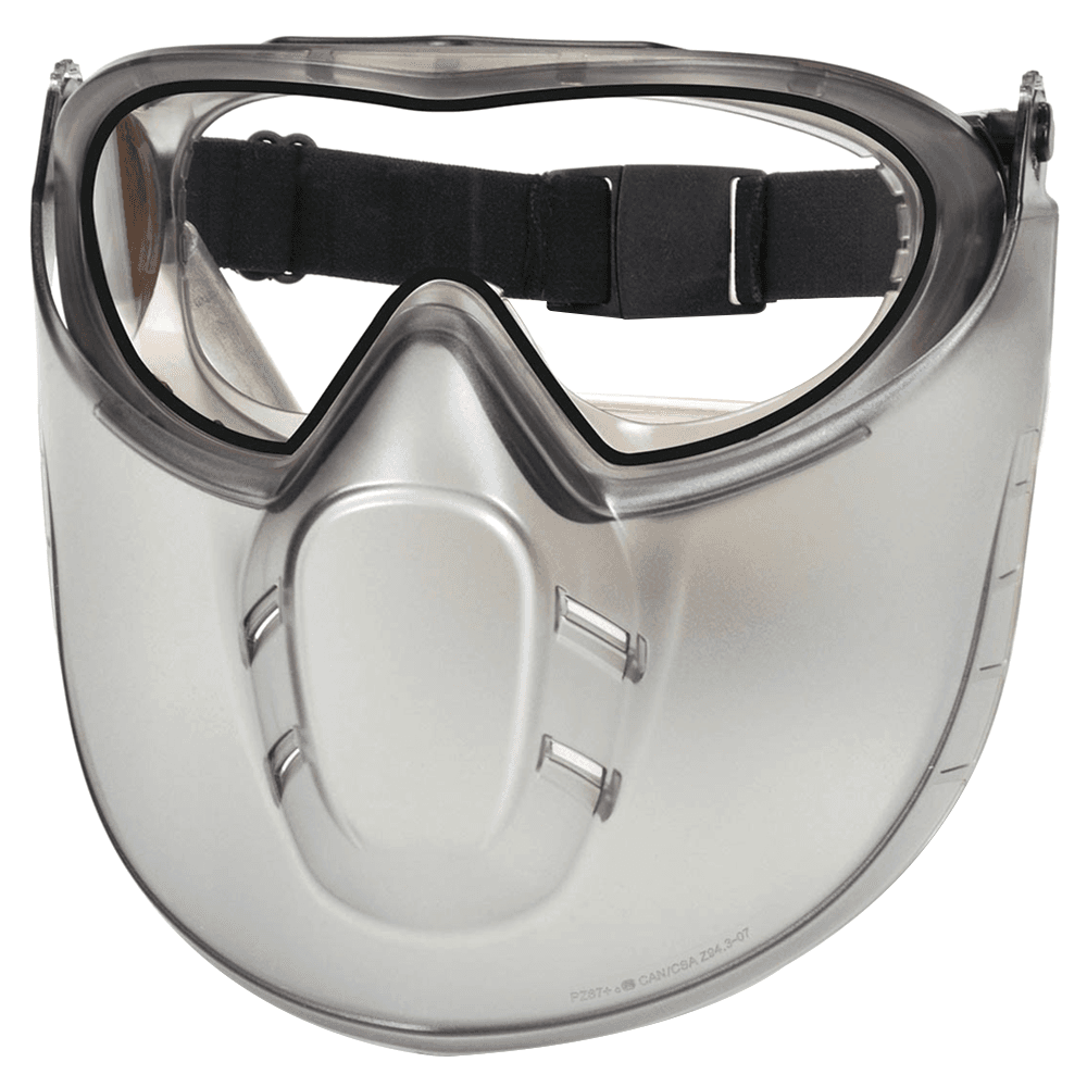Adjustable and removable polycarbonate face shield for Wurth's Capstone Eye/Face Protection