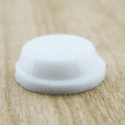 1/2" Diameter Cylindrical Door Bumper, Clear, 0.14" High, Soft, 50/Sheet - Alt Image 1
