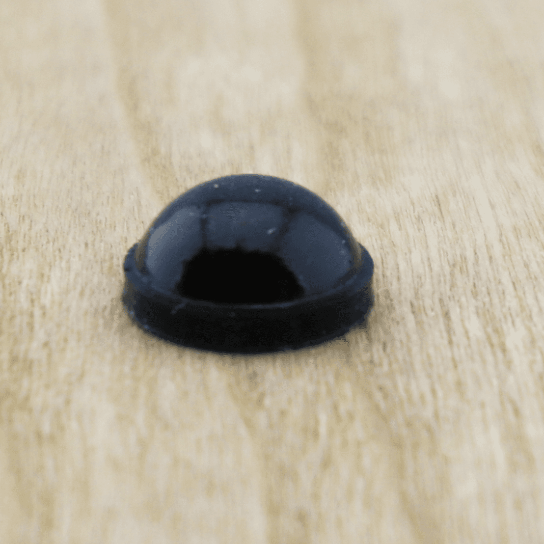 1/64" Diameter Hemispherical Door Bumper, Clear, 0.15" High, Hard, 288/Sheet - Alt Image 1