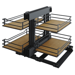 2-Tier Scalea Full Access Blind Corner Pull-Out with Soft-Closing for 15" Cabinet Opening, Maple - Main Image
