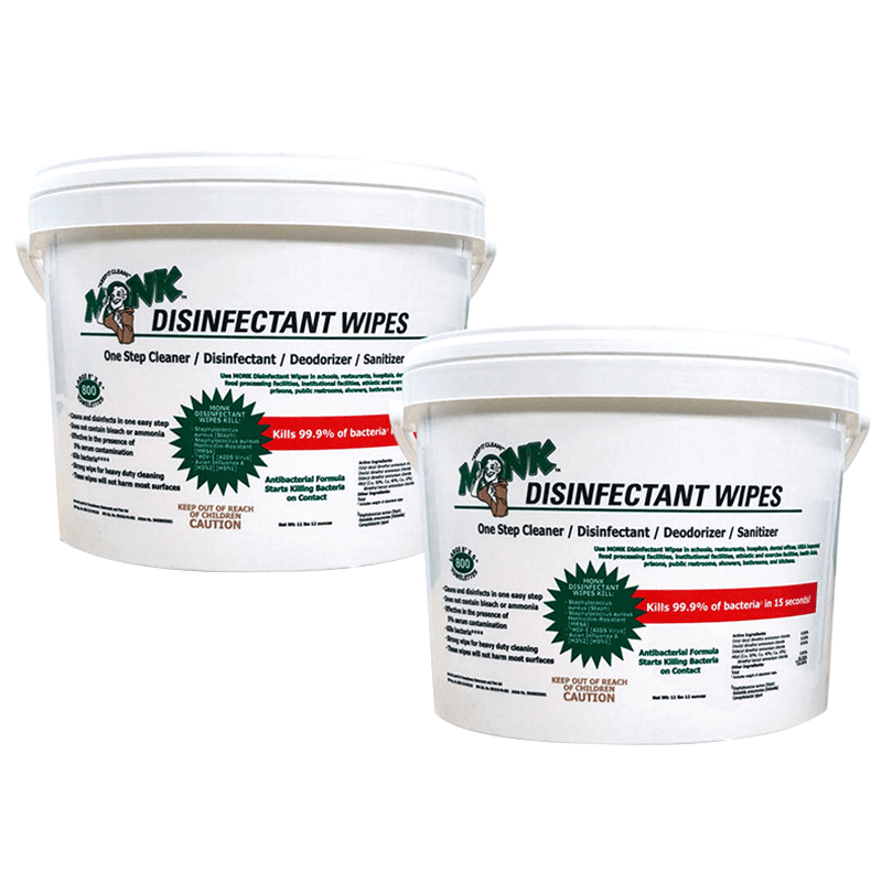 WAÂ¬rth Monk Disinfectant Wipes - Safe for equipment used in fitness, office and healthcare facilities