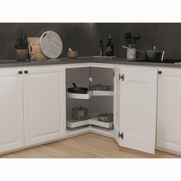 32" Kidney 2-Tray Lazy Susan Kit - Alt Image 1