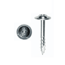 #8 x 1-1/8" Modified Washer Head Drawer Front Adjusting Screw, Phillips Drive Coarse Thread and Type 17 Auger Point, Zinc, Box of Thousand by Wurth - Main Image