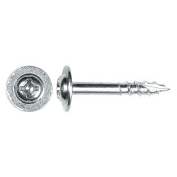 #8 x 1-1/4" Modified Washer Head Drawer Front Adjusting Screw, Combo Drive Coarse Thread and Type 17 Auger Point, Zinc, Box of 1 Thousand by Wurth - Main Image