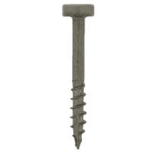 #6 x 1-1/2" Pan Head Face Frame/Pocket-Hole Screw, Phillips Drive Coarse Thread and Type 17 Auger Point, Nickel, Box of 8.5 Thousand by Wurth - Main Image