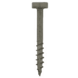 #6 x 1-1/2" Pan Head Face Frame/Pocket-Hole Screw, Phillips Drive Coarse Thread and Type 17 Auger Point, Nickel, Box of 8.5 Thousand by Wurth - Main Image