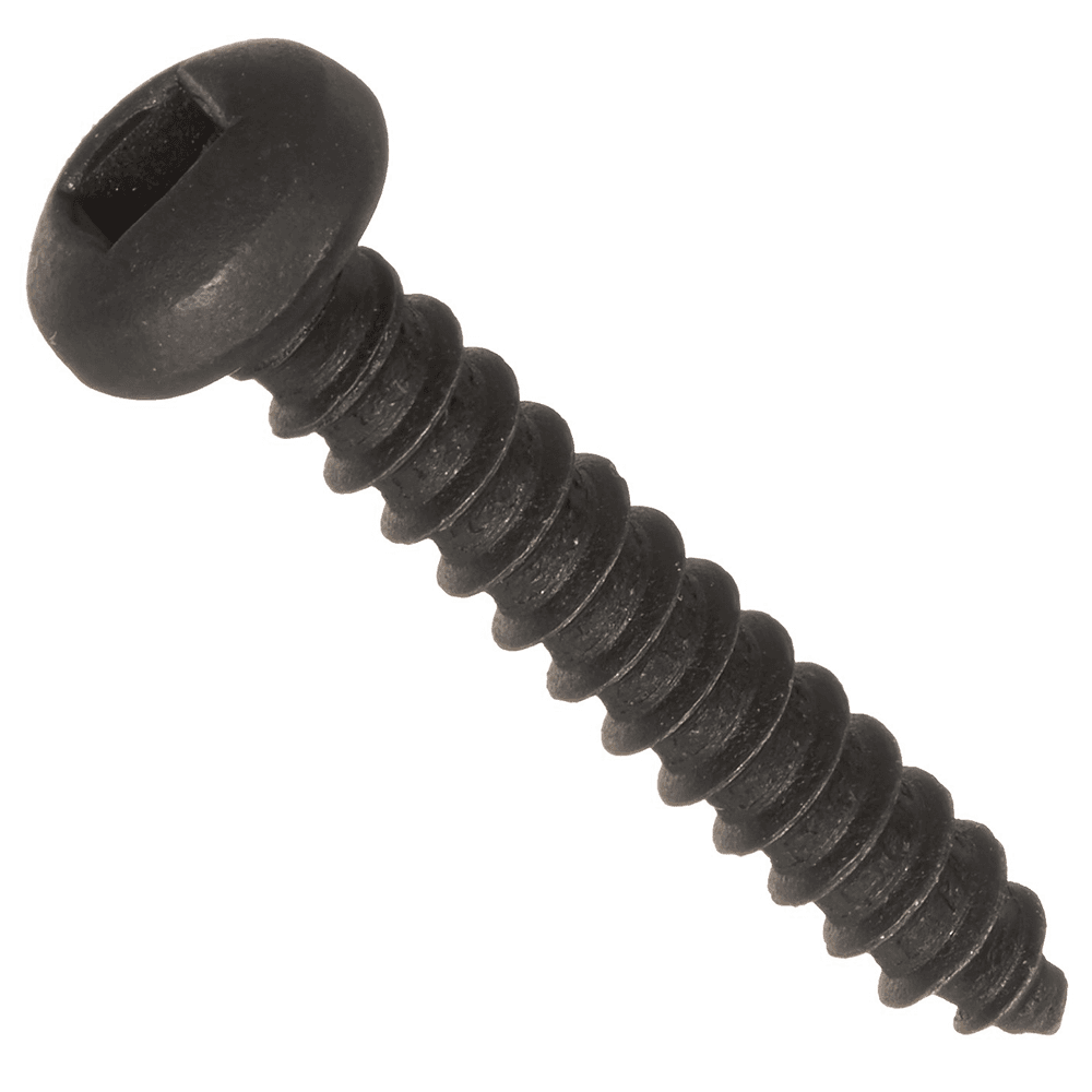 #6 x 1-1/4" Pan Head Face Frame/Pocket-Hole Screw, Square Drive Fine Thread and Type 17 Auger Point, Black, Box of 1 Thousand by Wurth - Main Image
