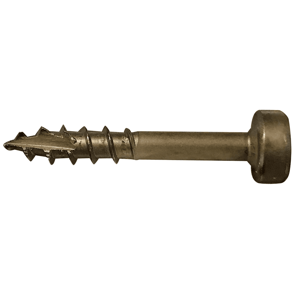 #7 x 1" Modified Pan Head Face Frame/Pocket-Hole Screw, Square Drive Coarse Thread and Type 17 Auger Point, Lubricated, Box of 10 Thousand by Wurth - Main Image