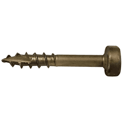 #7 x 1" Modified Pan Head Face Frame/Pocket-Hole Screw, Square Drive Coarse Thread and Type 17 Auger Point, Lubricated, Box of 10 Thousand by Wurth - Main Image